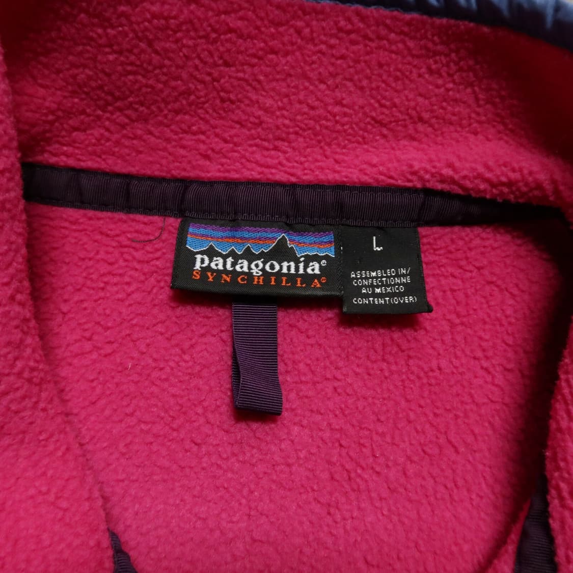 13FW 파타고니아 신칠라 스냅-T 플리스 핑크/라일락 상품이미지3