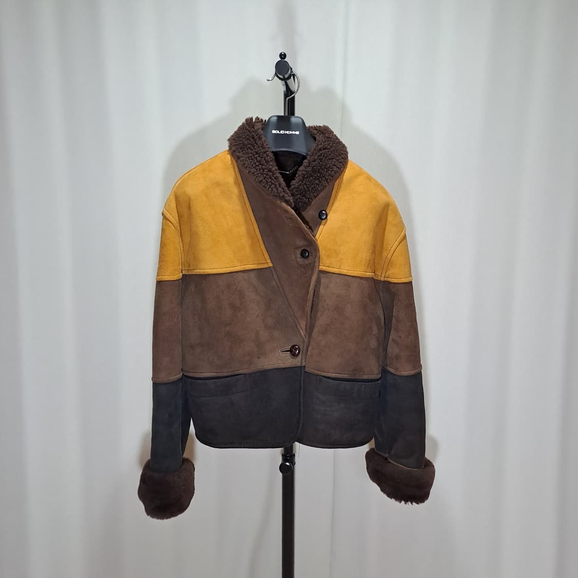 (택포 여성) 시어링 양가죽 양털 숏 무스탕 L B710 상품이미지1