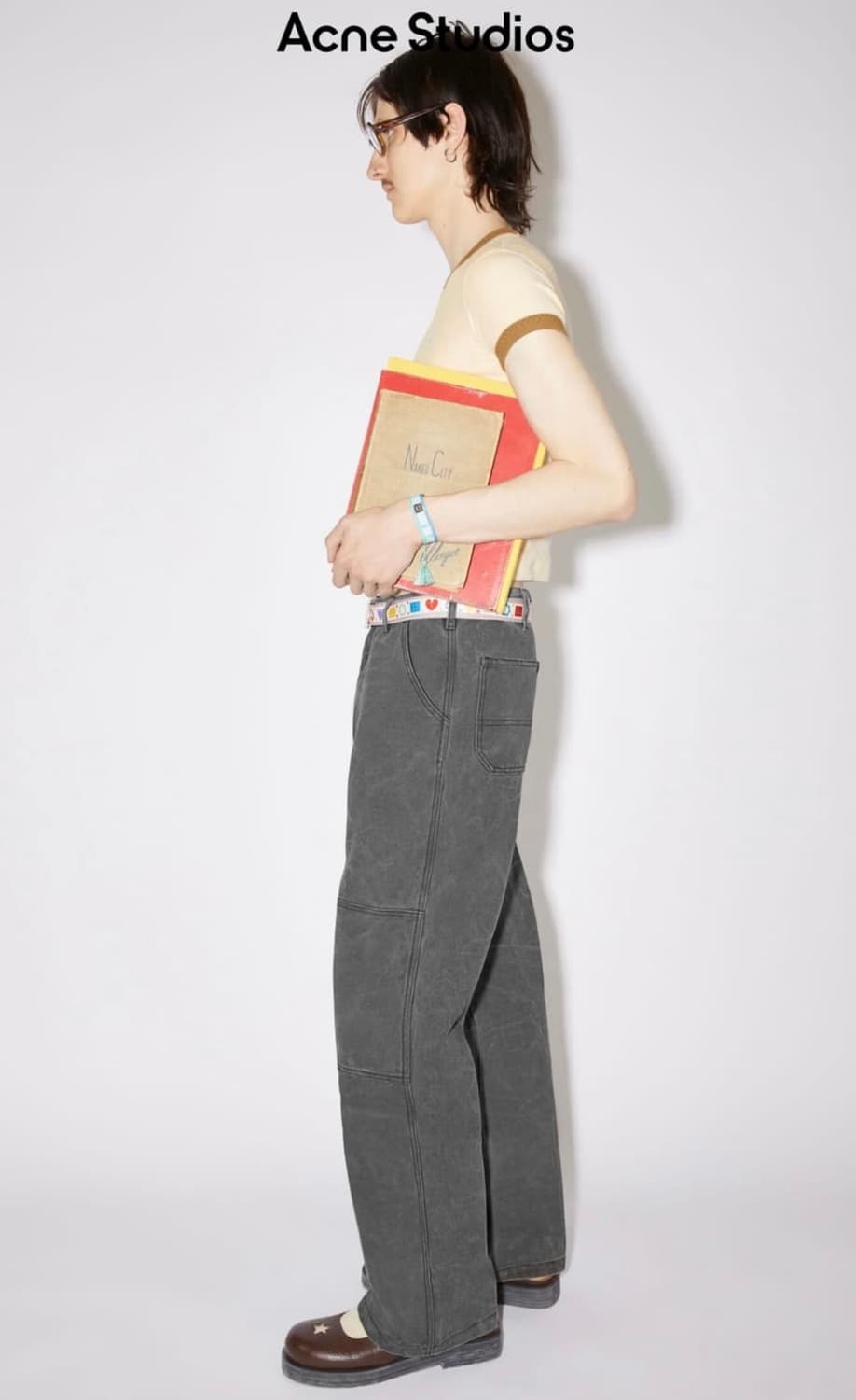 아크네스튜디오 캔버스 페이스 패치 그레이 S 상품이미지7