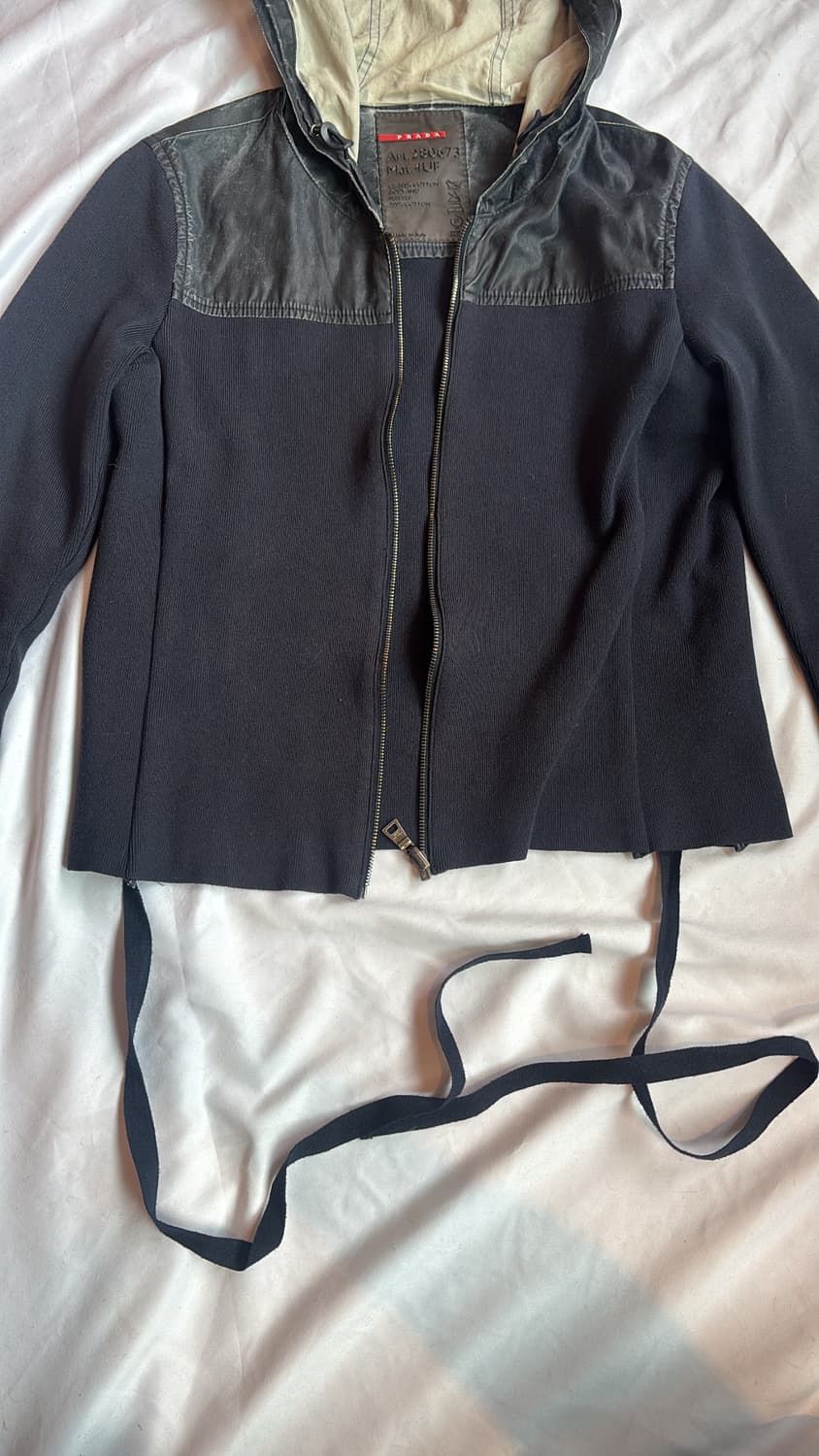 Crop Knitted Hoodie 상품이미지5