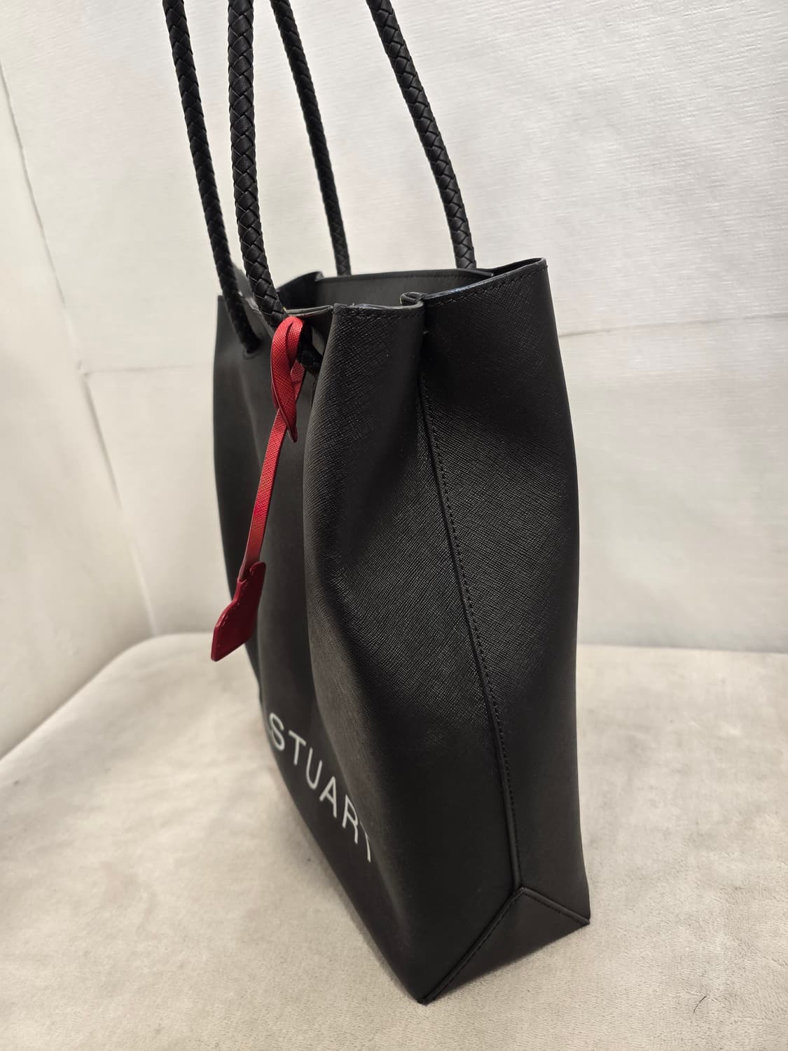 질스튜어트 블랙 소가죽 쇼퍼백 숄더백 상품이미지5