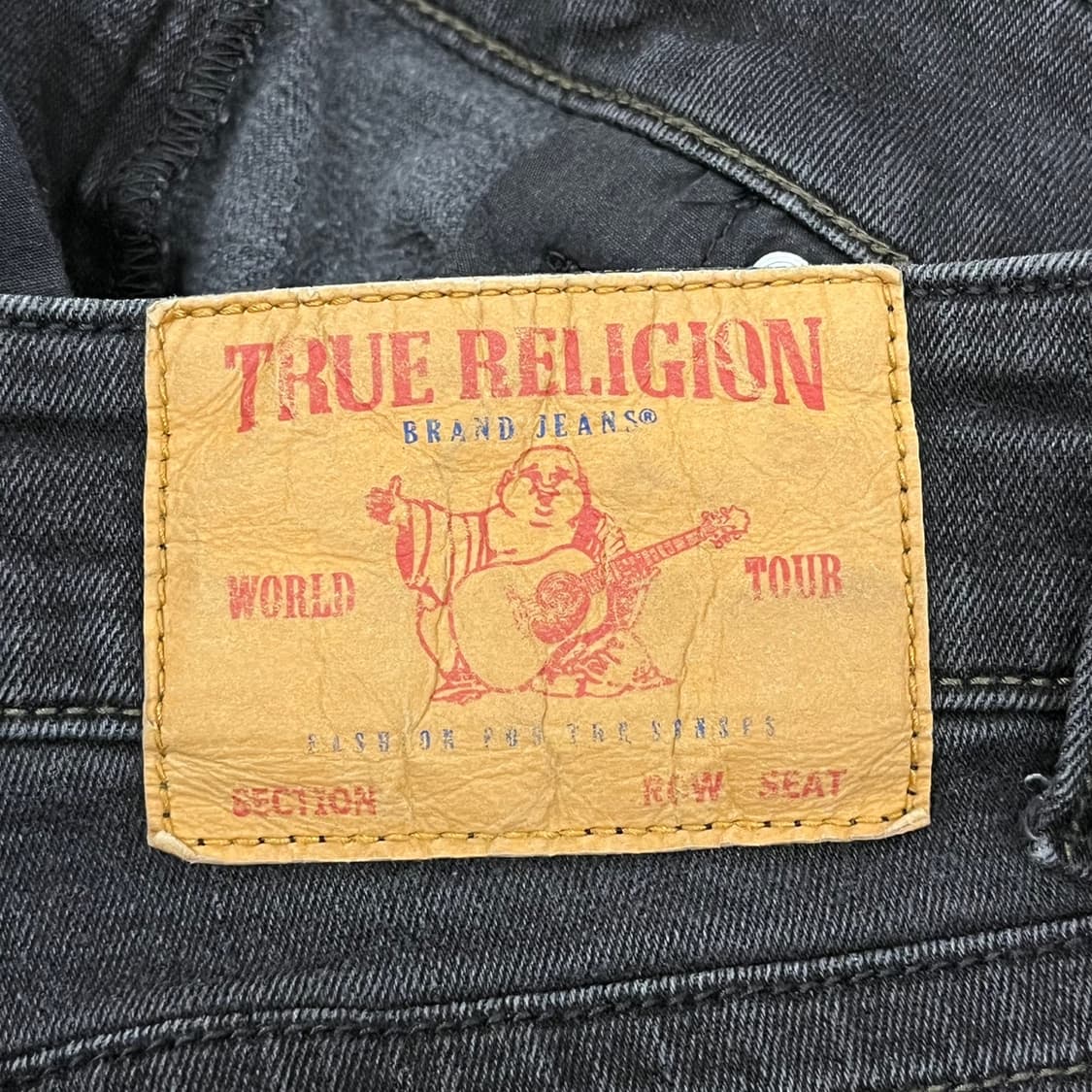 [정품/36] 트루릴리젼 블랙 데님 바지 b8 상품이미지4