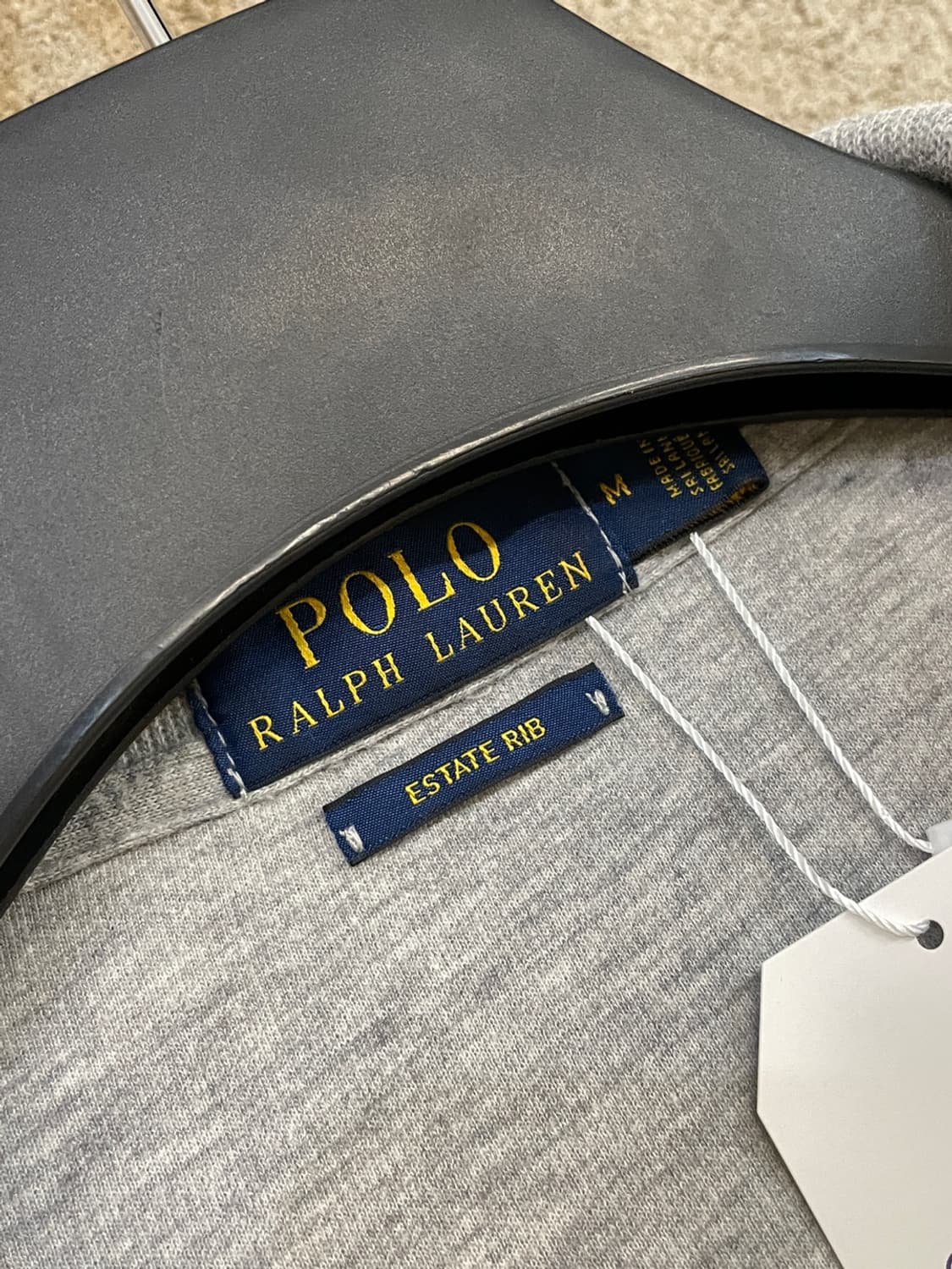 폴로 랄프로렌 그레이 반집업 니트 상품이미지5