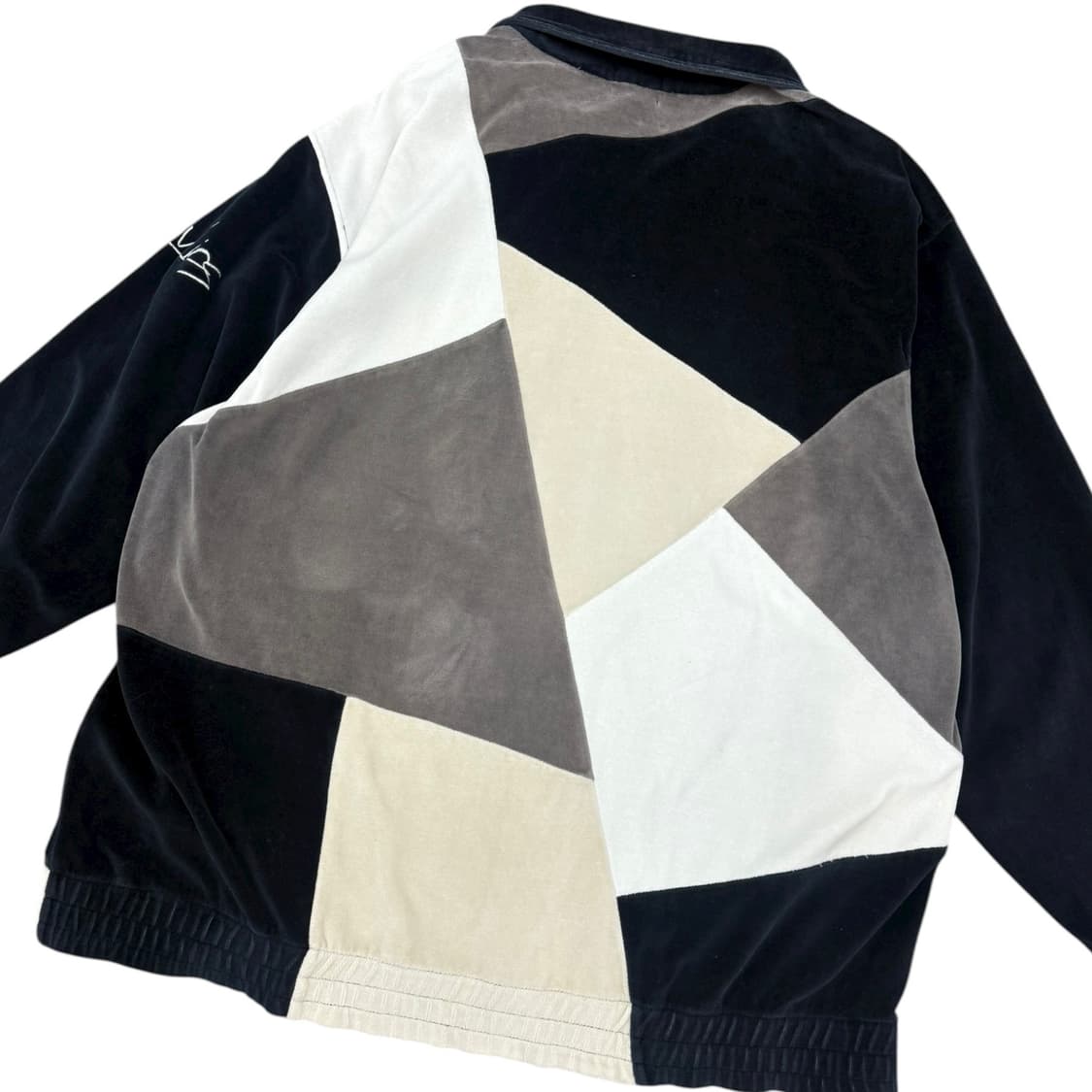JPN hydraulics 오버사이즈 벨벳 패치워크 트랙자켓 집업 상품이미지6