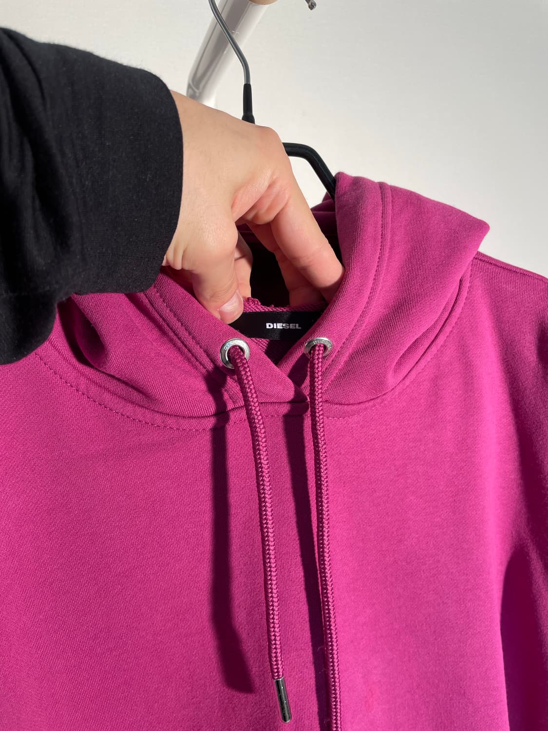 디젤 핑크 롱 후드 상품이미지8