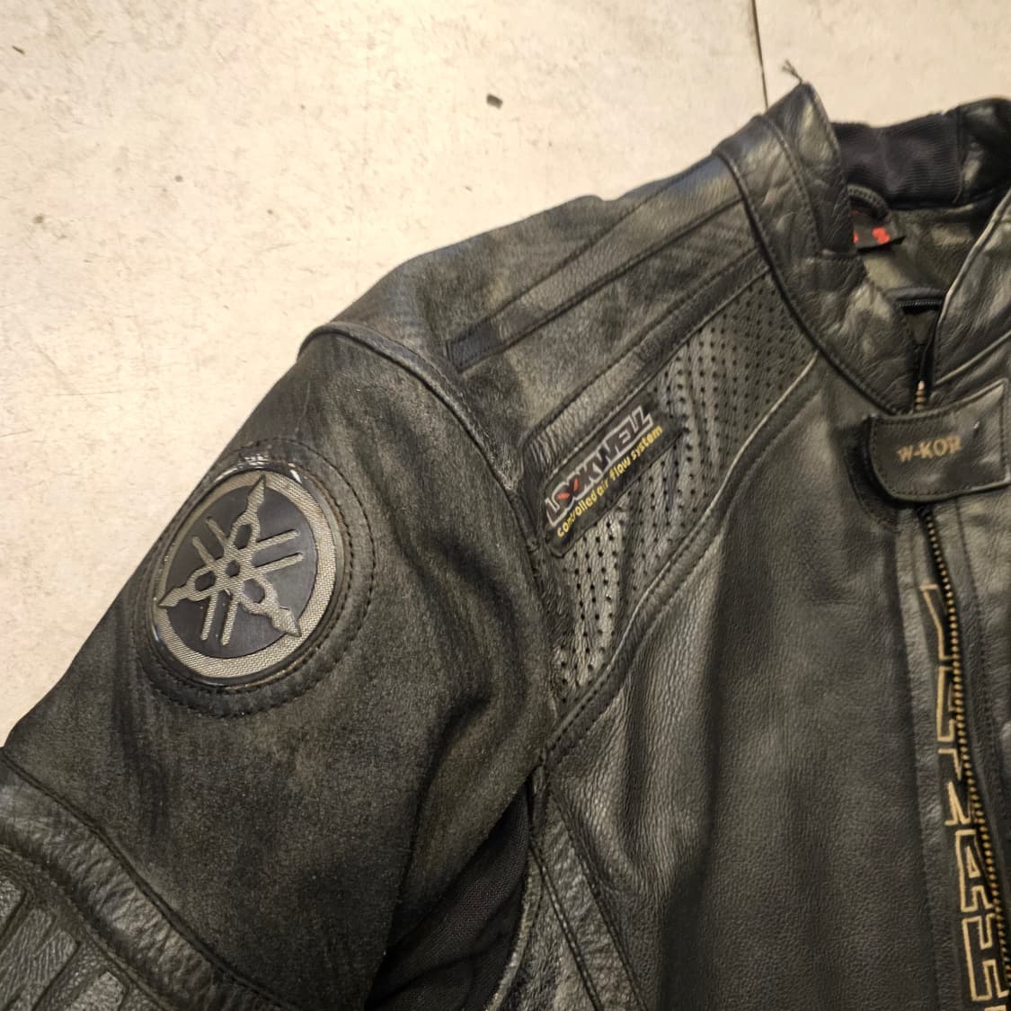 S 야마하 가죽 라이더 레이싱자켓 상품이미지3