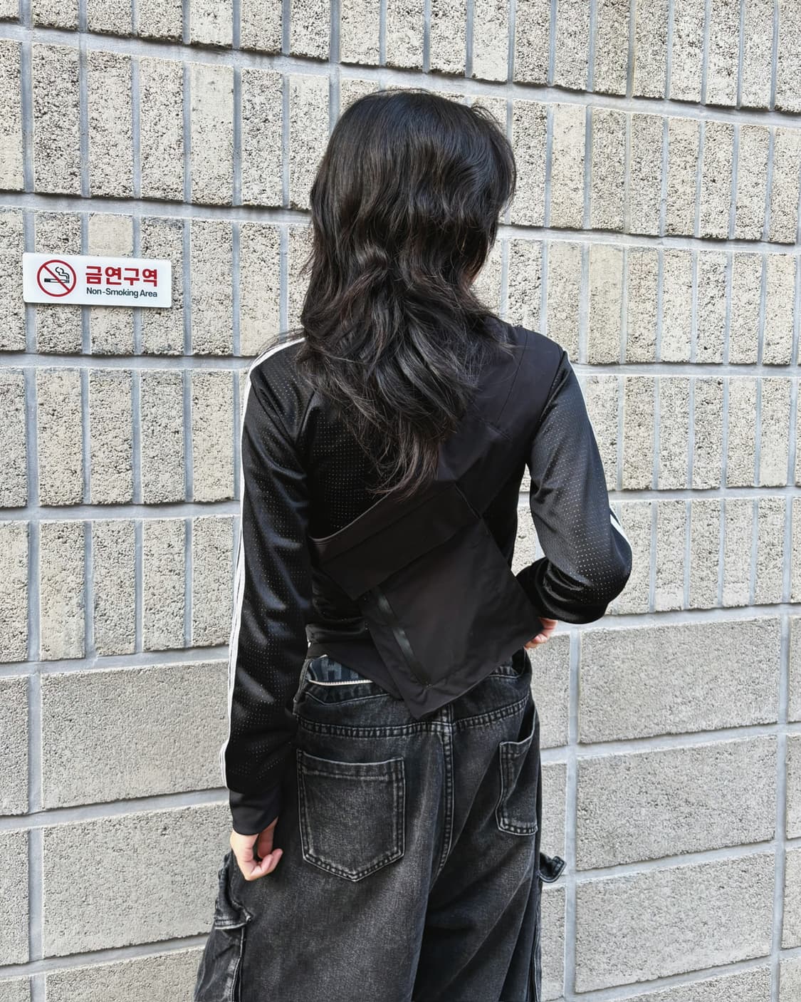 사스콰치 패브릭스 x 닌자튠 스트랩 포켓 슬링백 상품이미지4