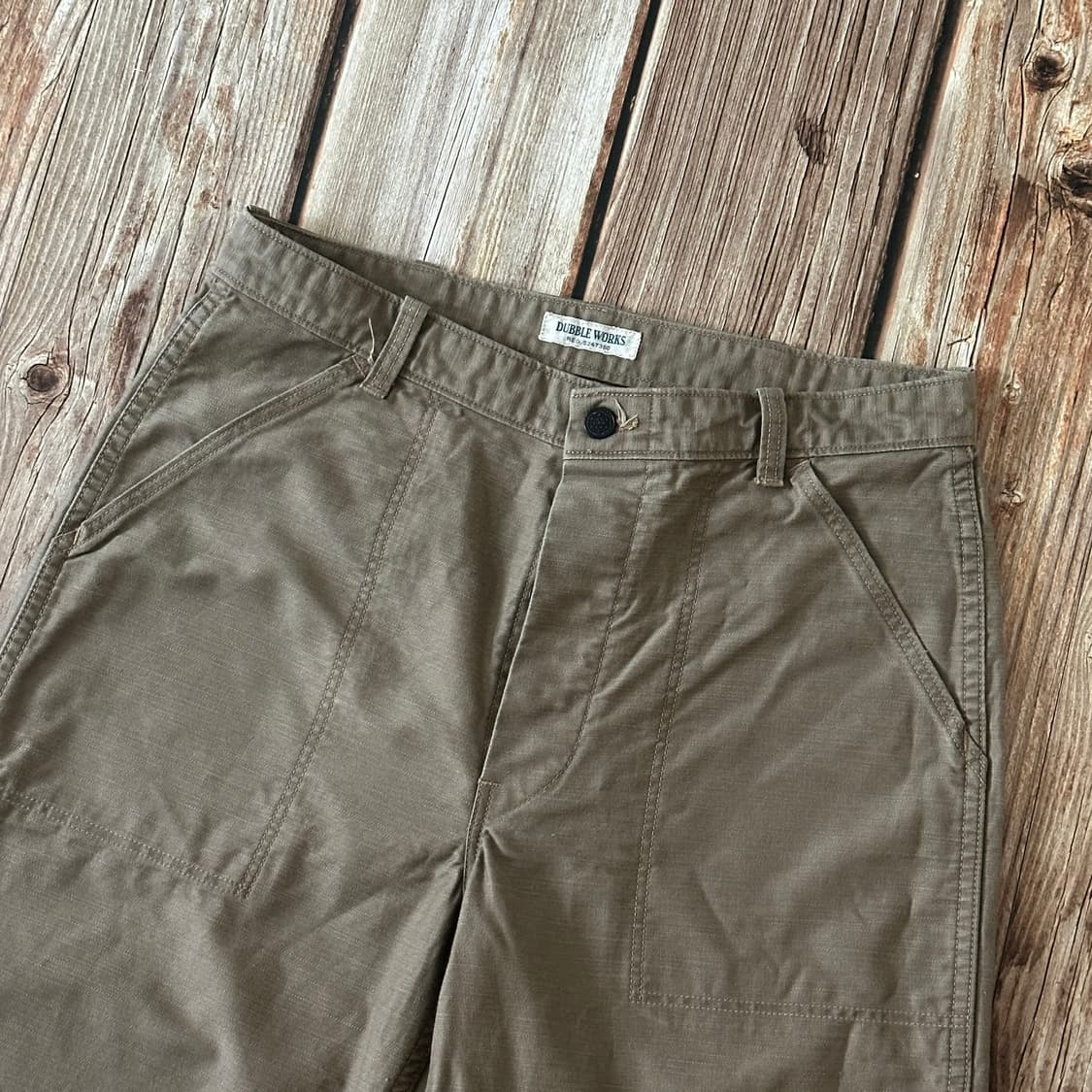 더블웍스 퍼티그 팬츠 베이지 색상 ww24002 32사이즈 상품이미지4