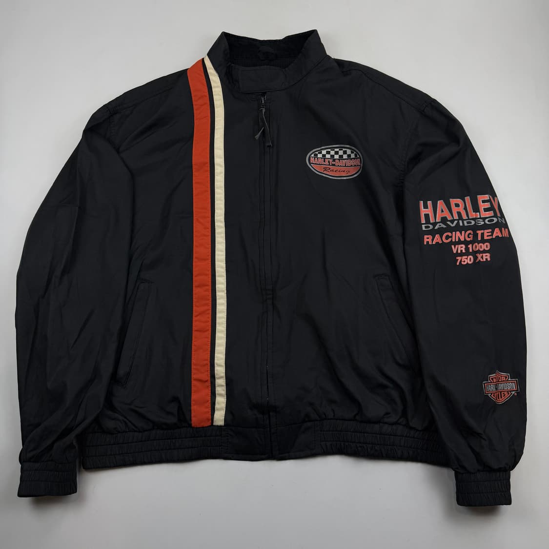 90s 할리데이비슨 빅로고 바람막이 바이커 자켓 상품이미지1