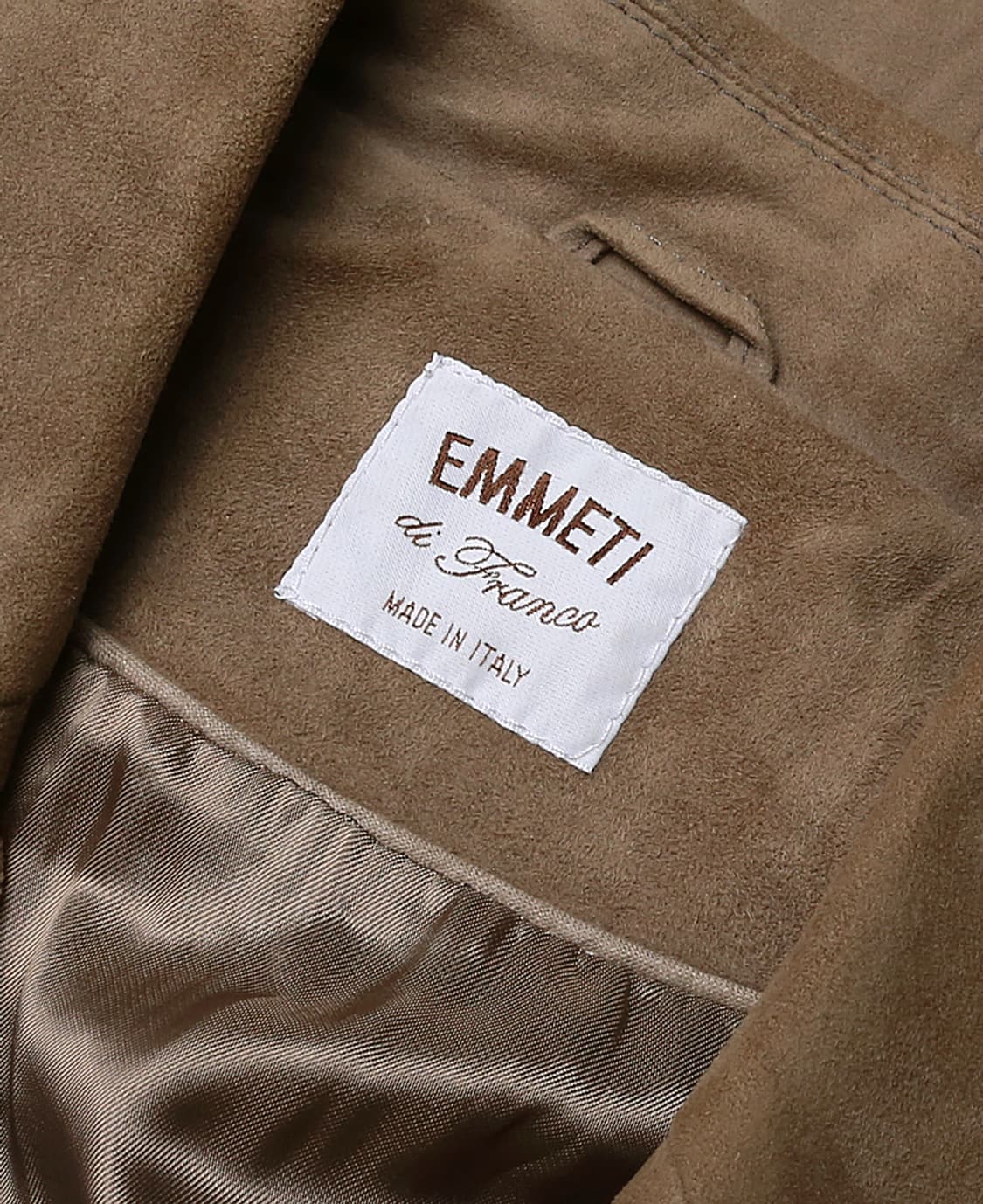 엠메띠 [Emmeti] di Franco 염소 스웨이드 오픈칼라 셔츠자켓 상품이미지10
