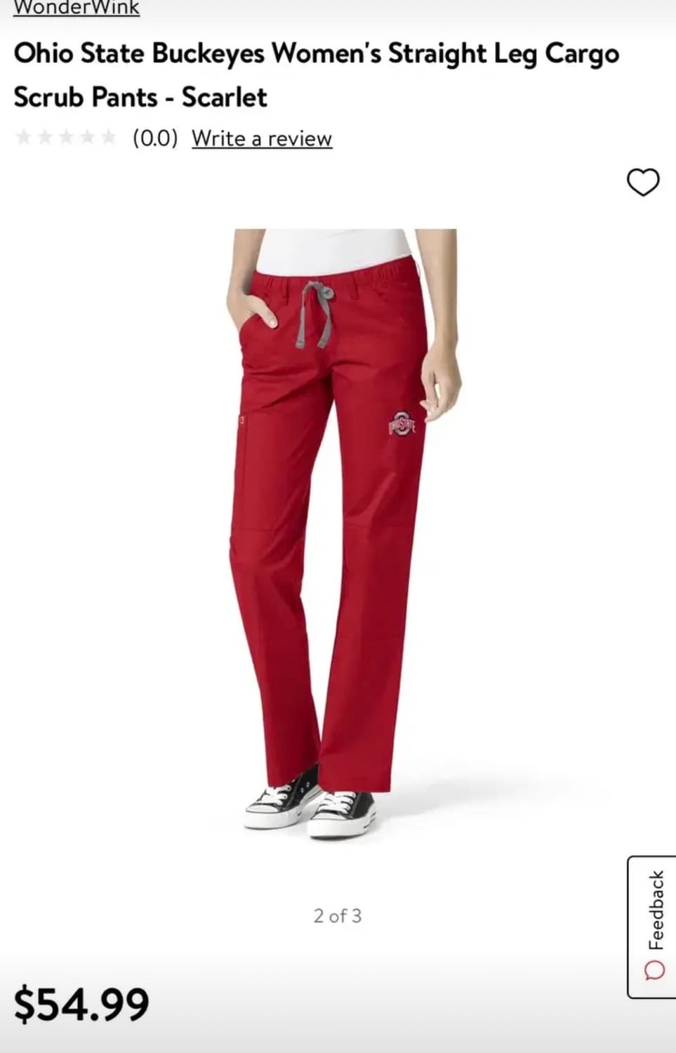 WONDERWINKSCRUBS Ohio State Pants 상품이미지10