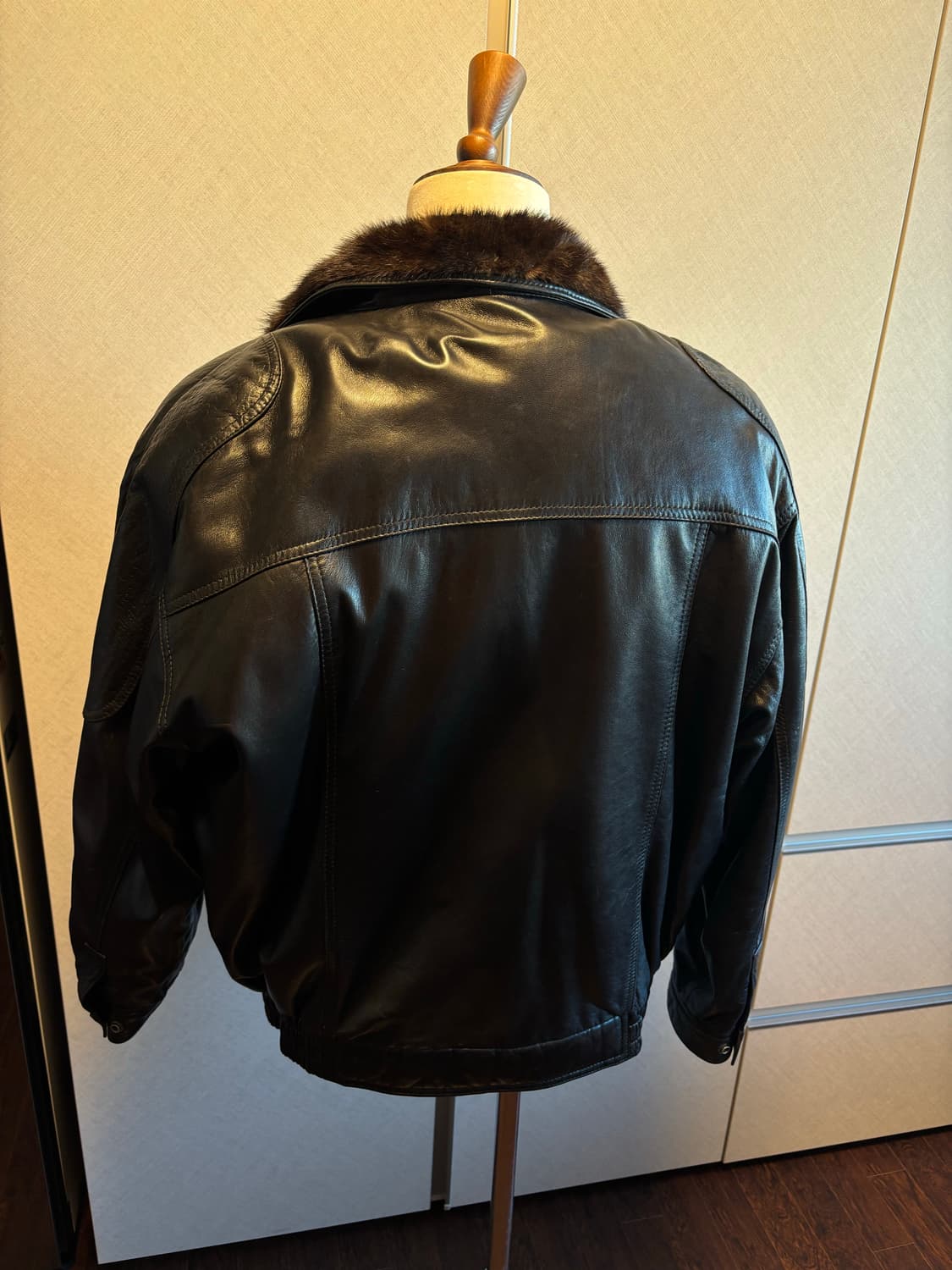 london fog 퍼 가죽자켓 상품이미지3