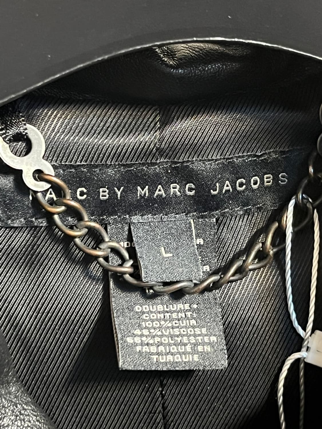 마크 제이콥스 레더 집업 후디 자켓 상품이미지4