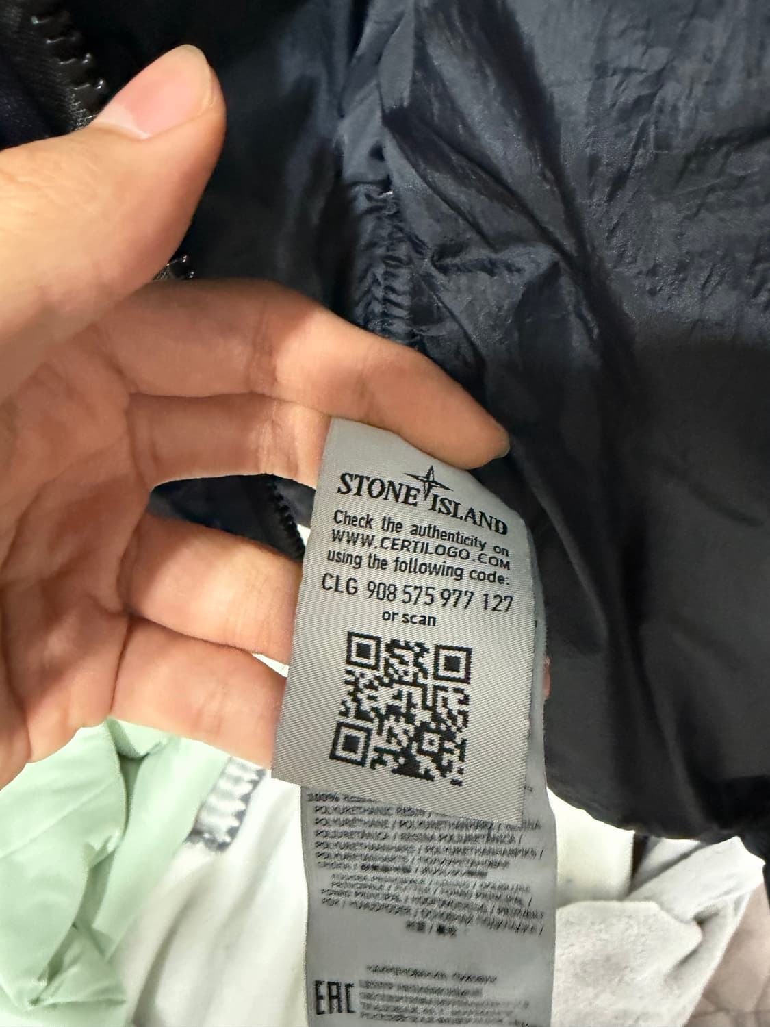 [정품/M]스톤아일랜드 크링클랩스 패딩 M 상품이미지3