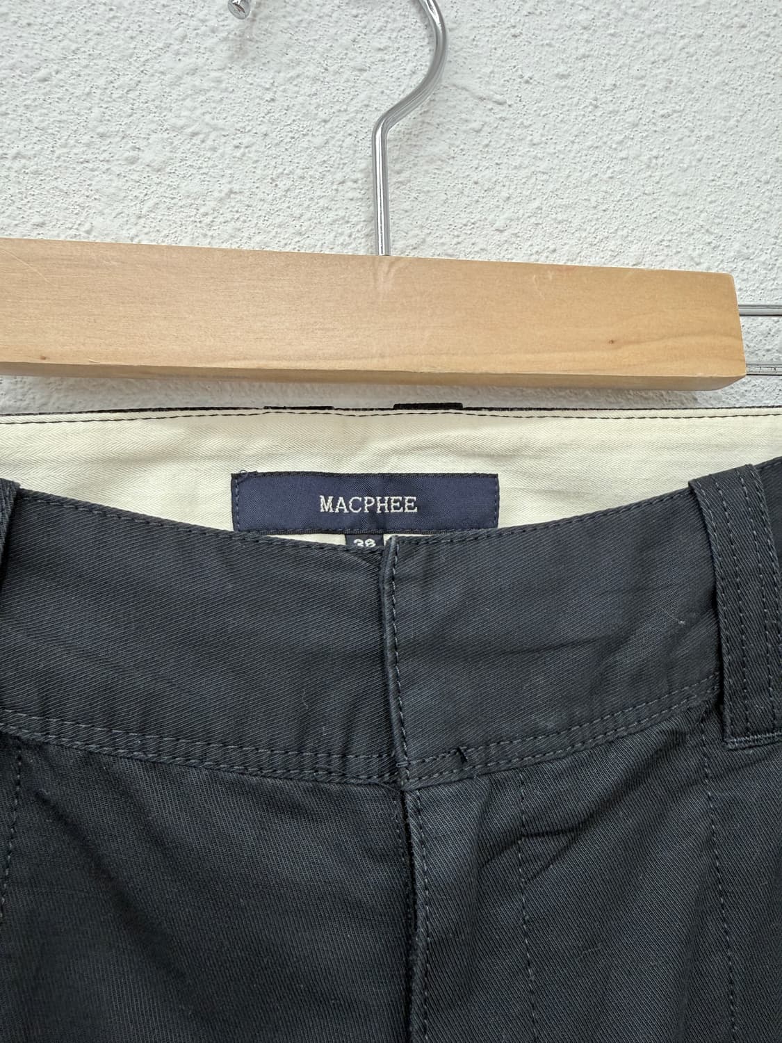 빈티지 MACPHEE 다크 네이비 로우라이즈 와이드 팬츠 상품이미지6