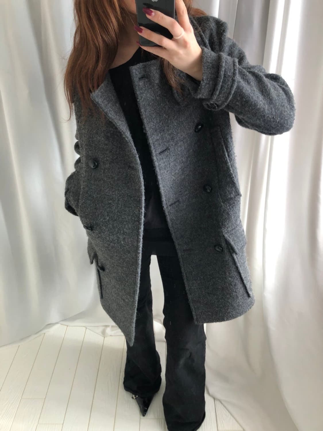 534. STUDIO TOMBOY gray wool coat  상품이미지1