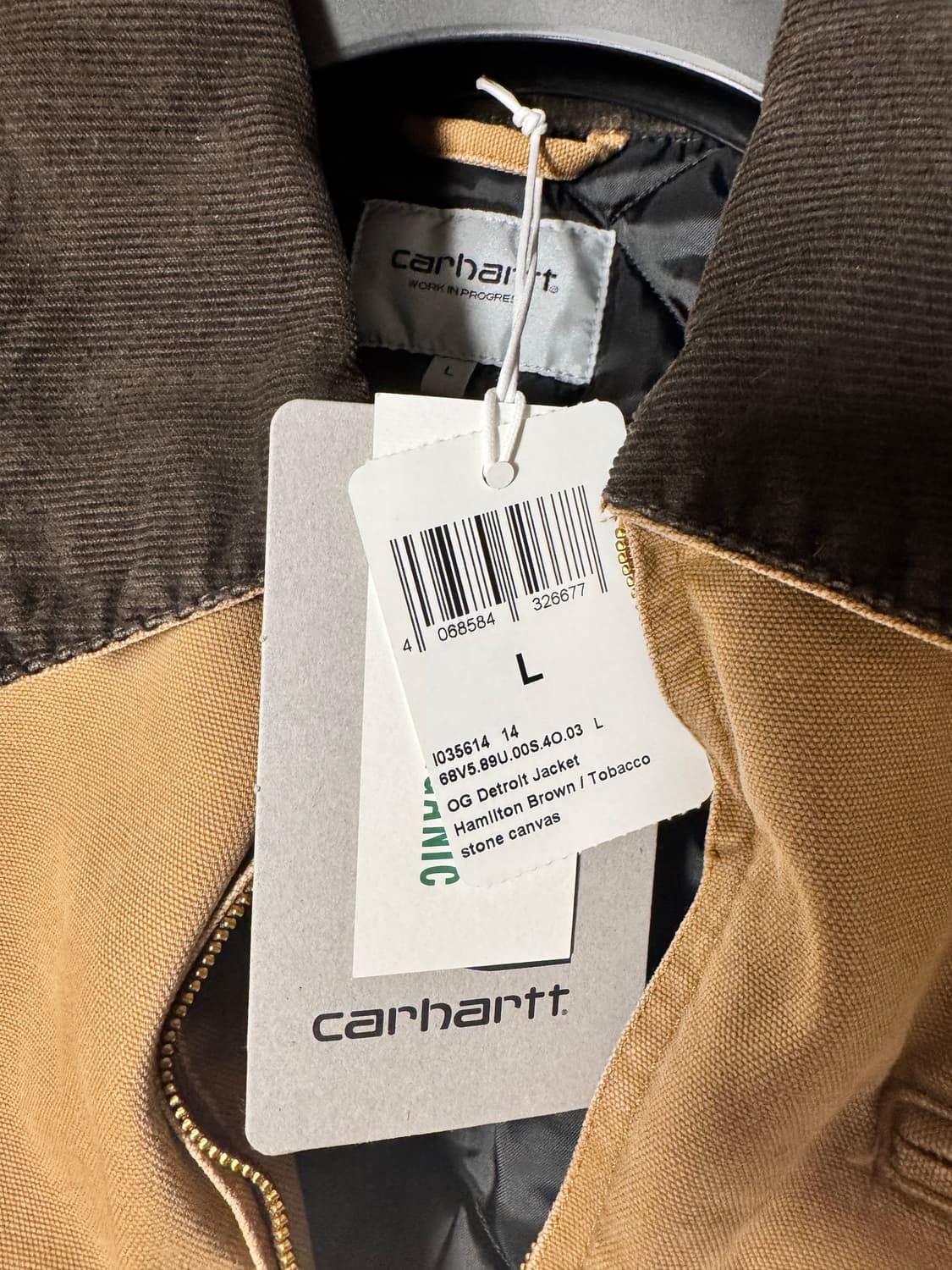 칼하트 WIP OG 디트로이트 자켓 해밀턴 브라운 토바코 L 상품이미지3