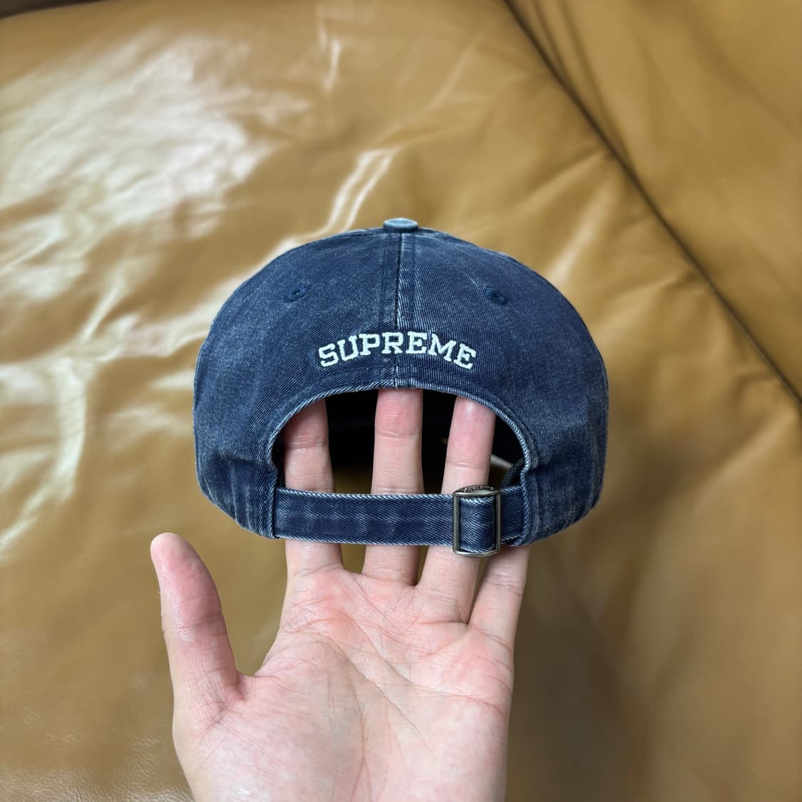 Supreme 슈프림 23fw 피그먼트 네이비 S로고 6패널 볼캡 모자 상품이미지8