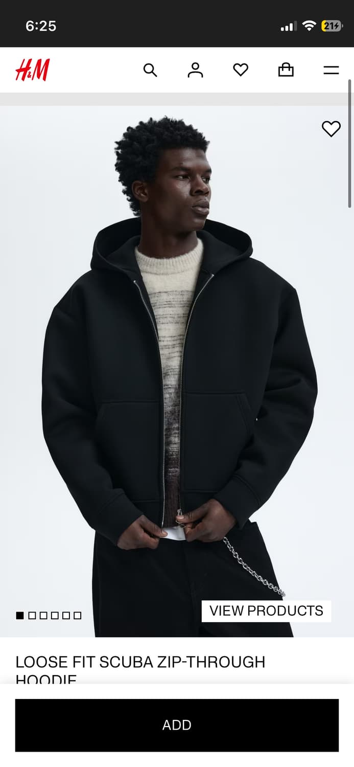 H&m 후드집업 상품이미지2