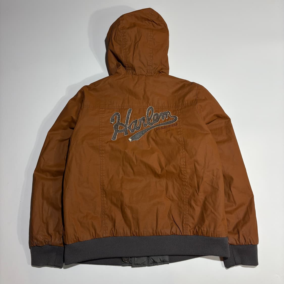 빈티지 브라운 라인 리버시블 후드 집업 자켓 상품이미지5