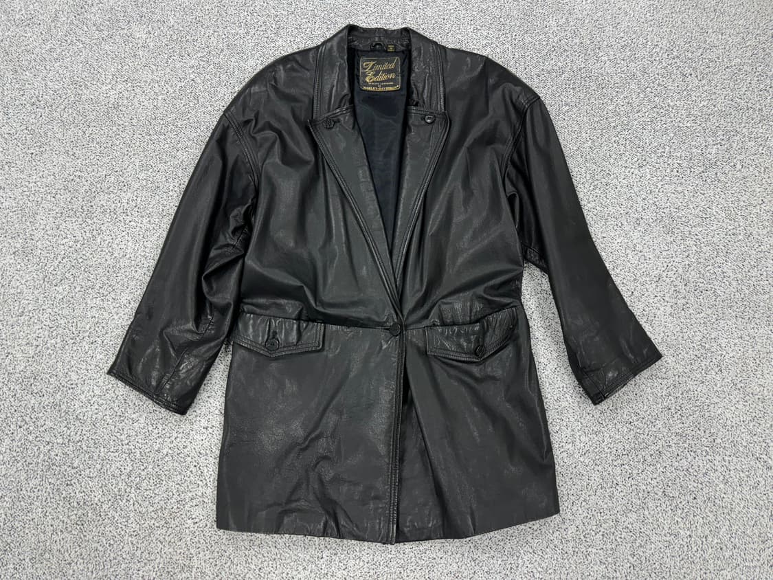 할리데이비슨 90s 레더 코트 상품이미지1