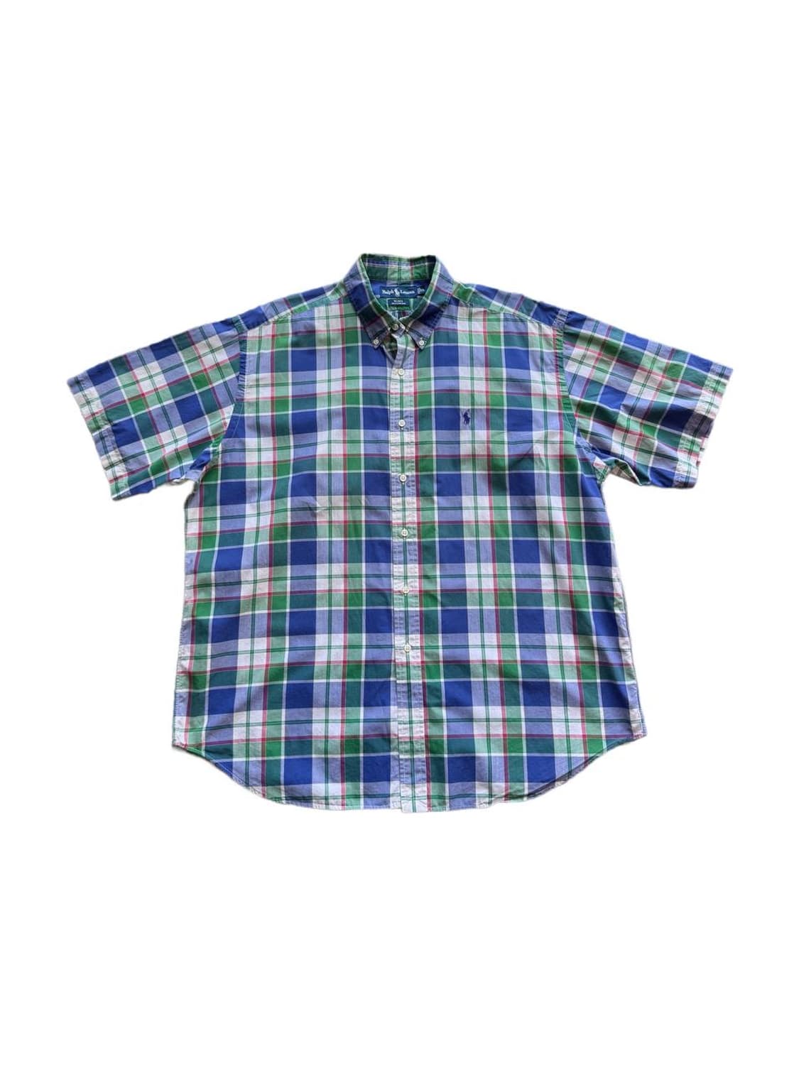 폴로 랄프로렌 버튼다운 반팔 체크셔츠 상품이미지1