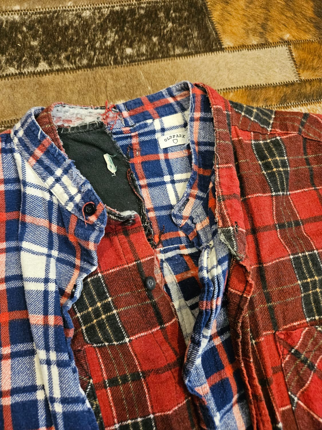 Old park 플란넬 체크 셔츠  상품이미지3