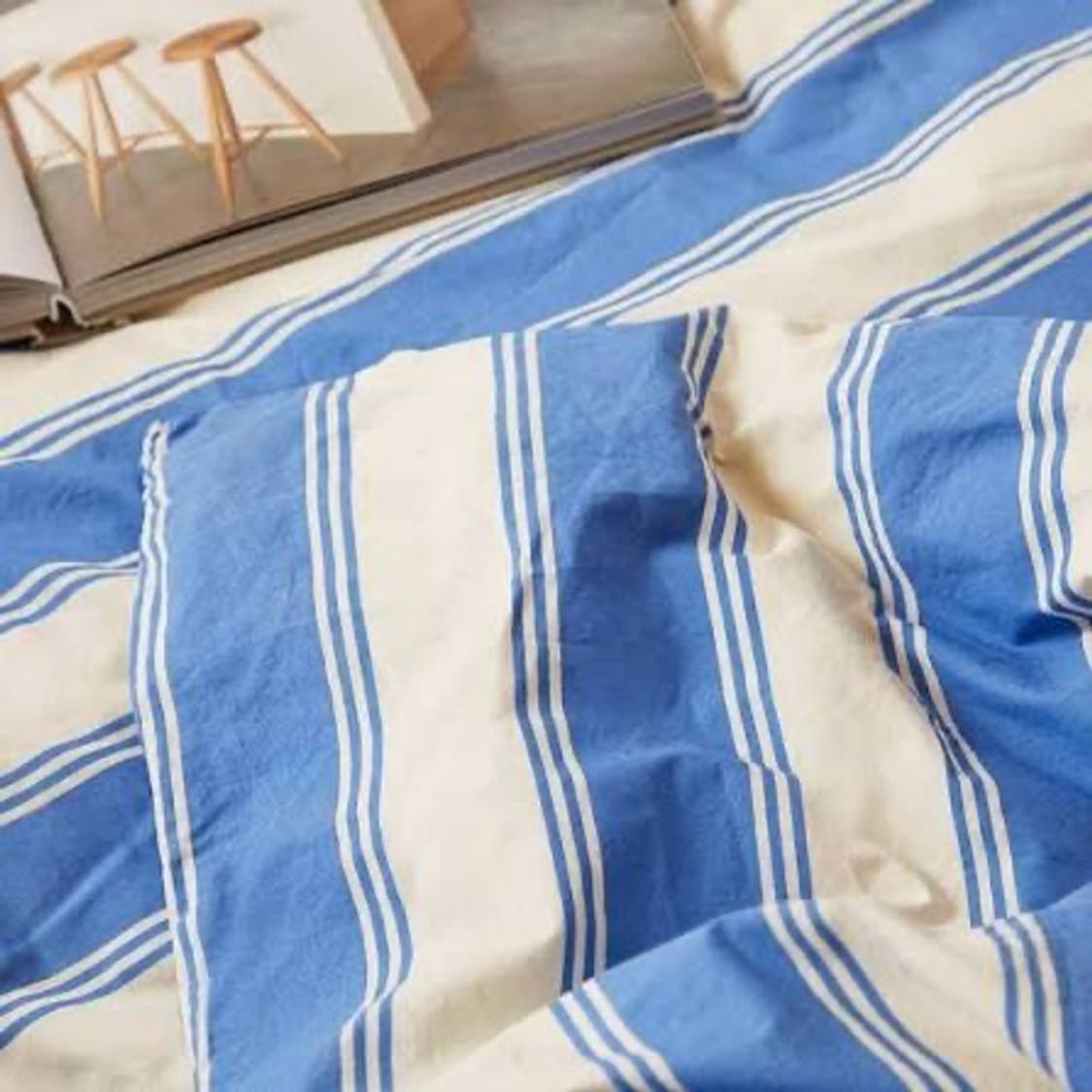 Tekla pillow  blue mattress stripes 베개커버 상품이미지6