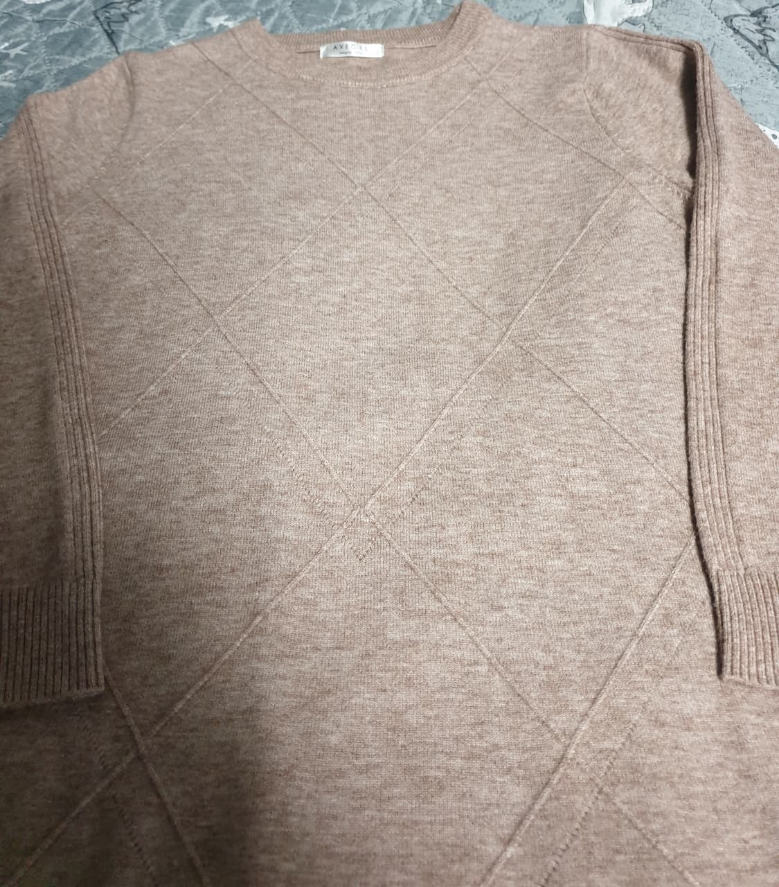 아베크엘 비스코스 다이아패턴 니트 베이지 (F) 상품이미지2