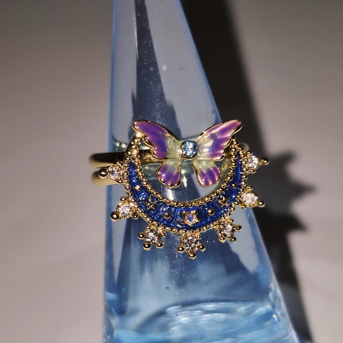 안나수이 밤하늘 초승달&나비 반지 세트 상품이미지6