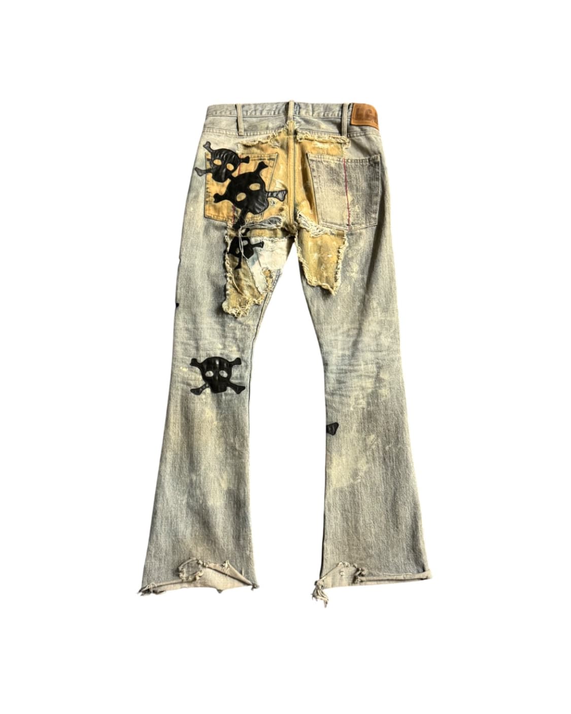 LGB Crazy Wolf Skull Patch Jeans 상품이미지1