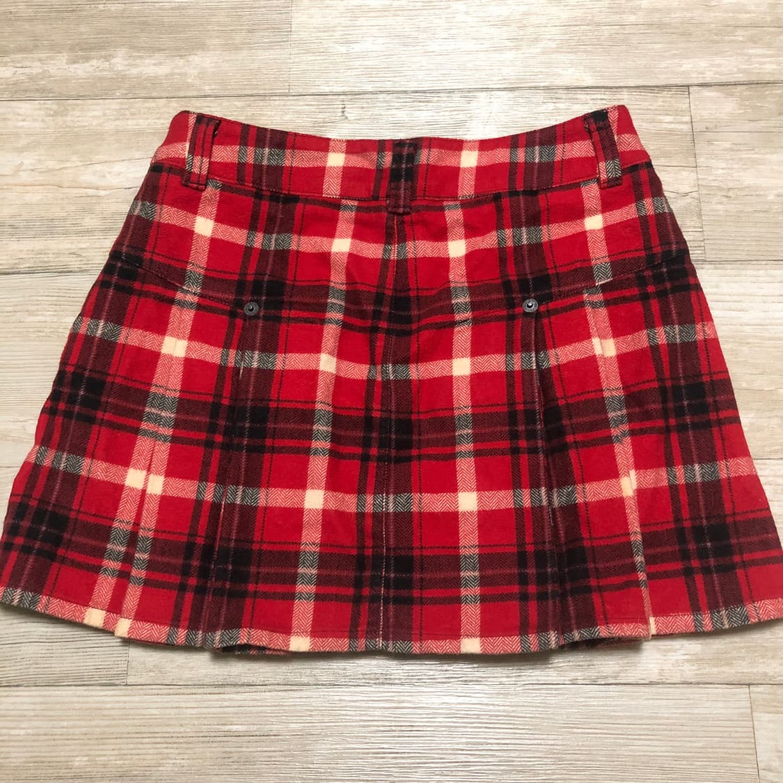 레드 체크 플리츠 미니스커트 캐캐체 갸루 락펑크 상품이미지2