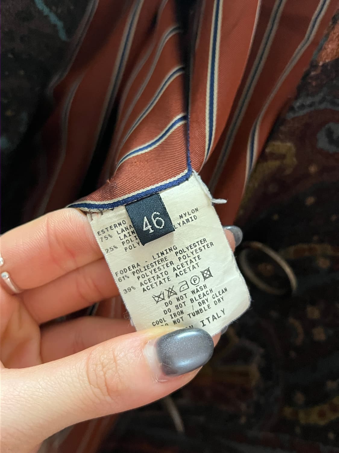 ETRO 에트로 빈티지 페이즐리 디테일 모직 블레이저  상품이미지6