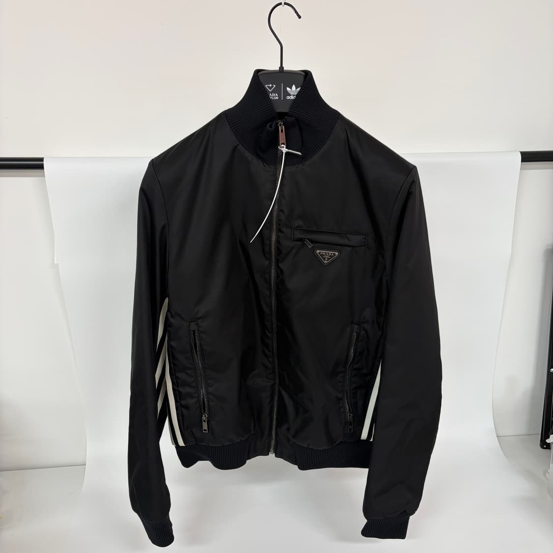 새상품)프라다 아디다스 사피아노 스트라이프 트랙 자켓 상품이미지1