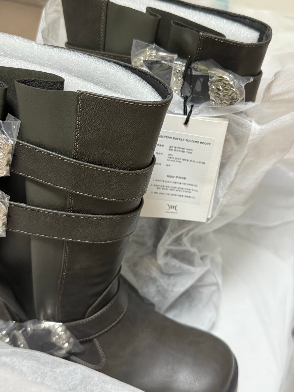 yeel 부츠 WESTERN BUCKLE FOLDING BOOTS 상품이미지2