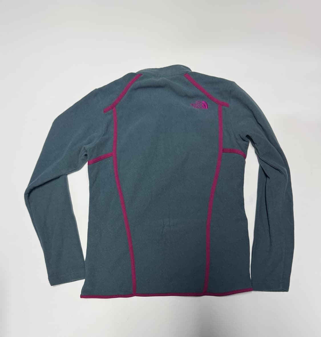 여성 노스페이스 풀오버 플리스 소재 반집업 티셔츠 s 상품이미지2