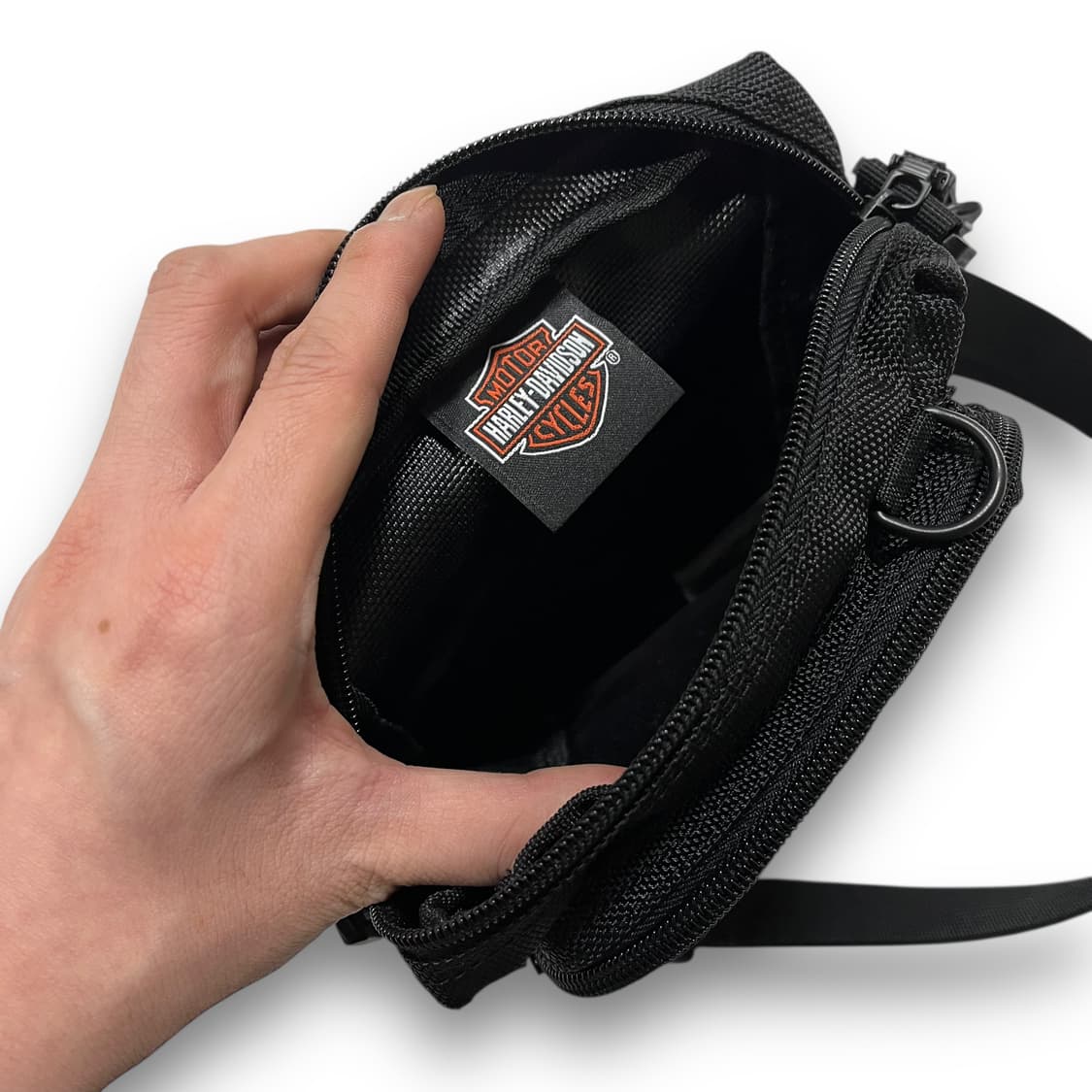 할리데이비슨 미니 버클 로고 다크 미니 크로스백 상품이미지5