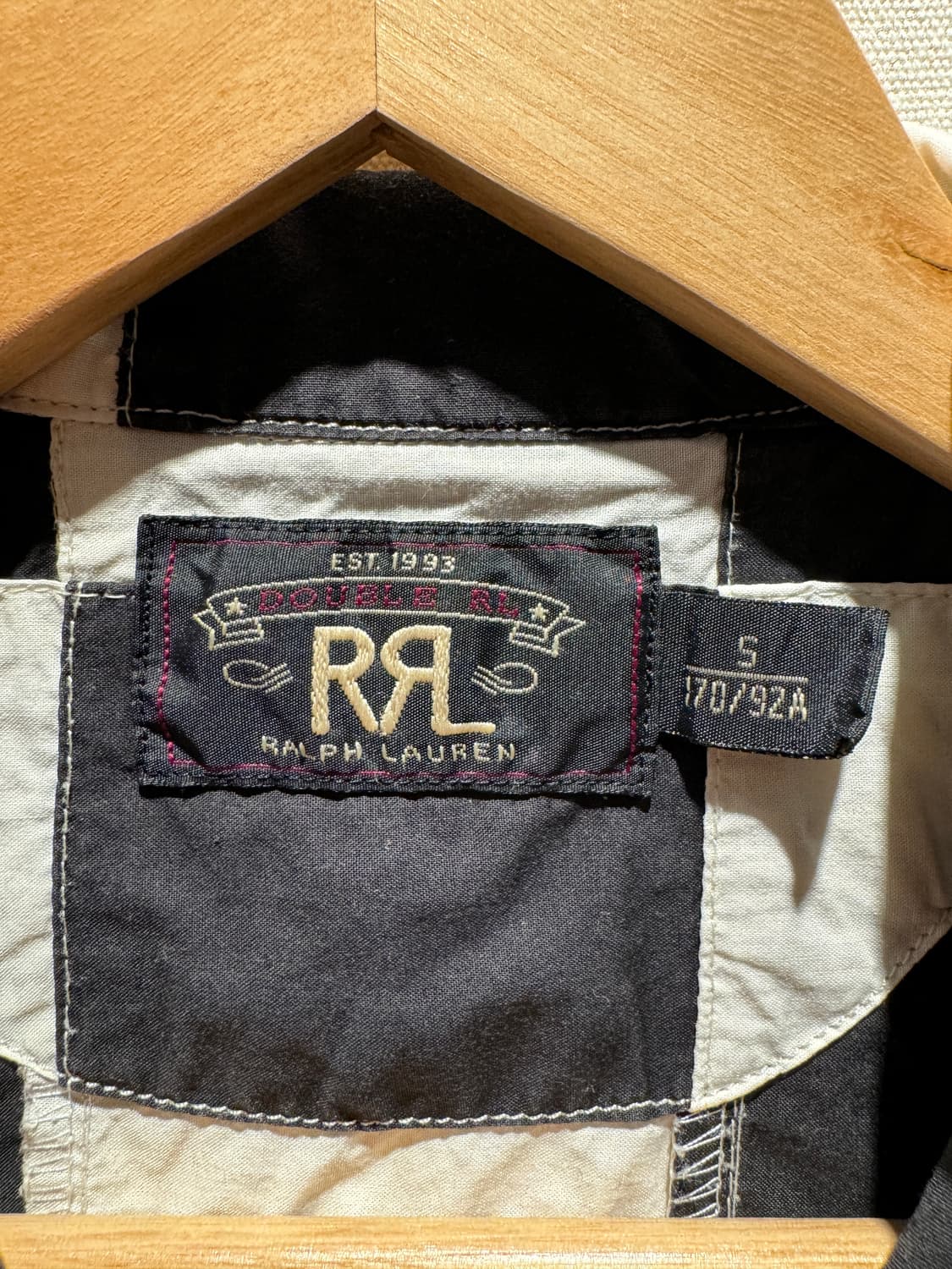 [MADE IN INDIA] 더블알엘 체커드 패치워크 숏 슬리브 셔츠 상품이미지6