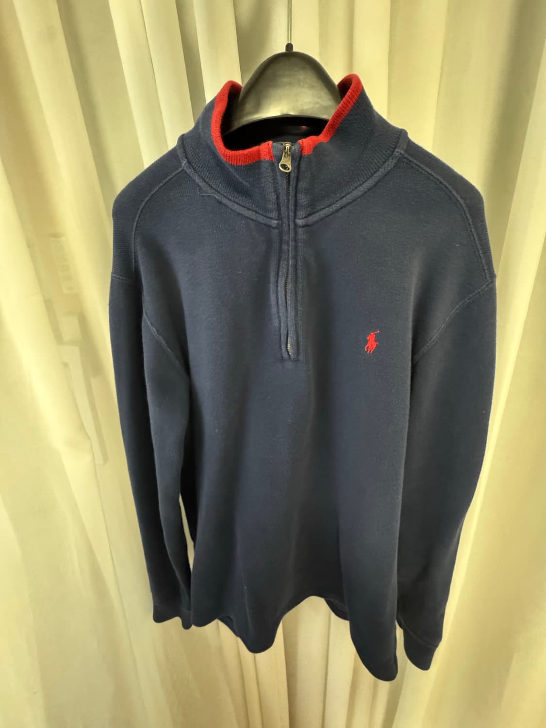 폴로 반집업 남색 상품이미지3