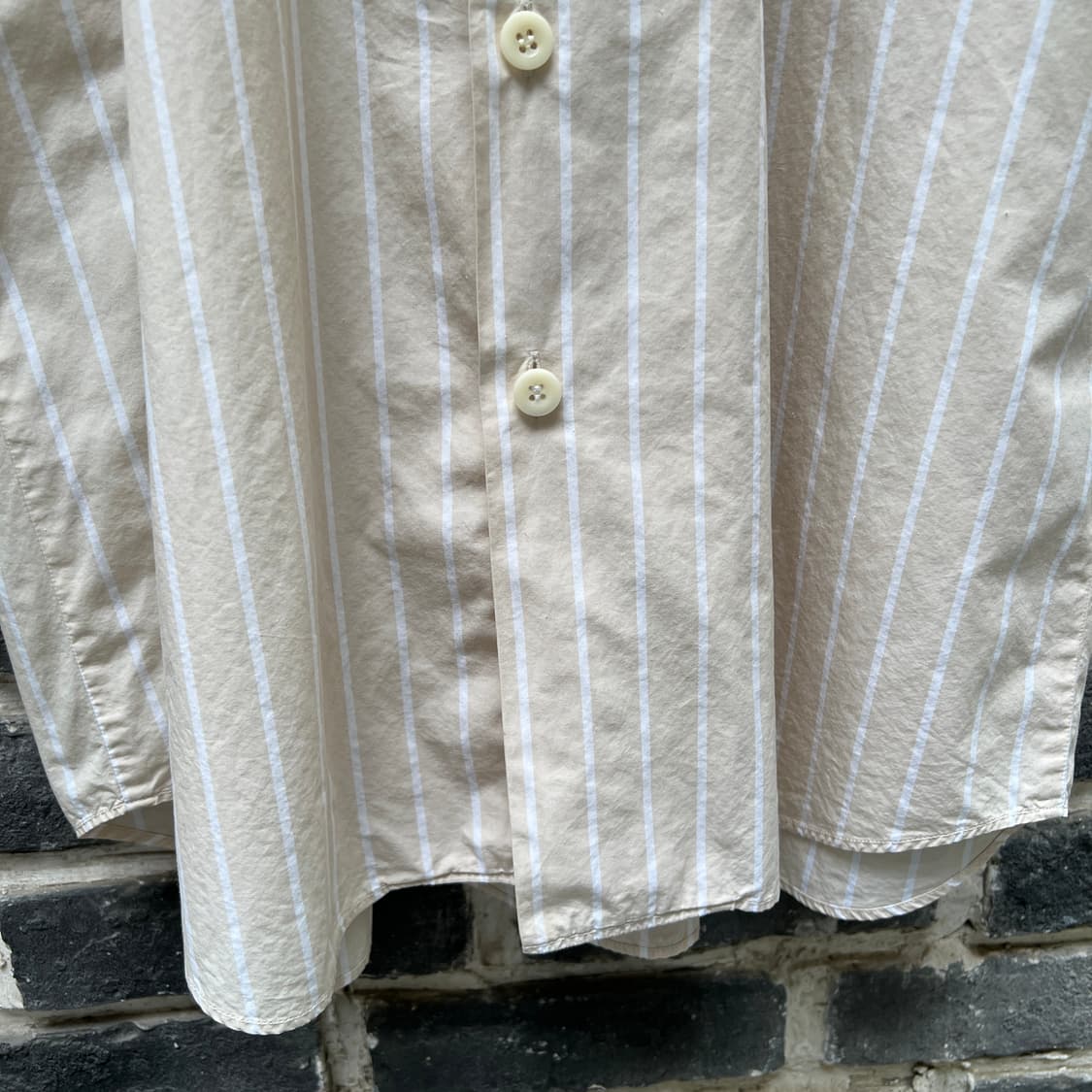 단톤 스트라이프 셔츠 원피스 상품이미지5