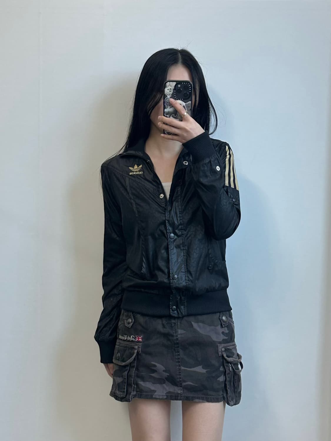 아디다스 자수로고 사이드라인 블랙 바람막이 자켓 상품이미지1