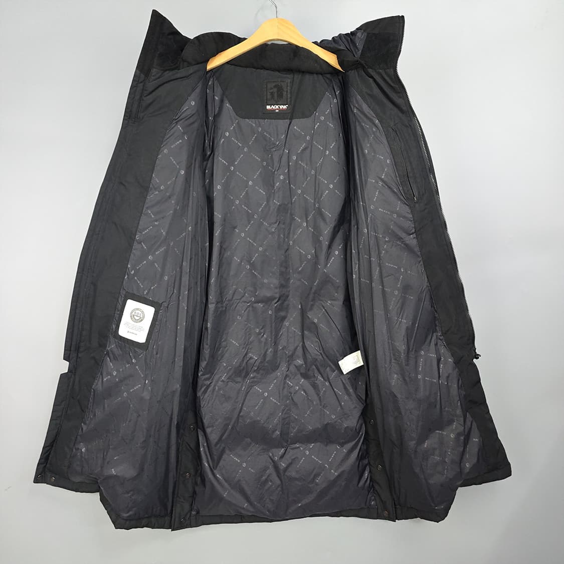 블랙야크 B모션 벤치다운 롱패딩 블랙 L 상품이미지6