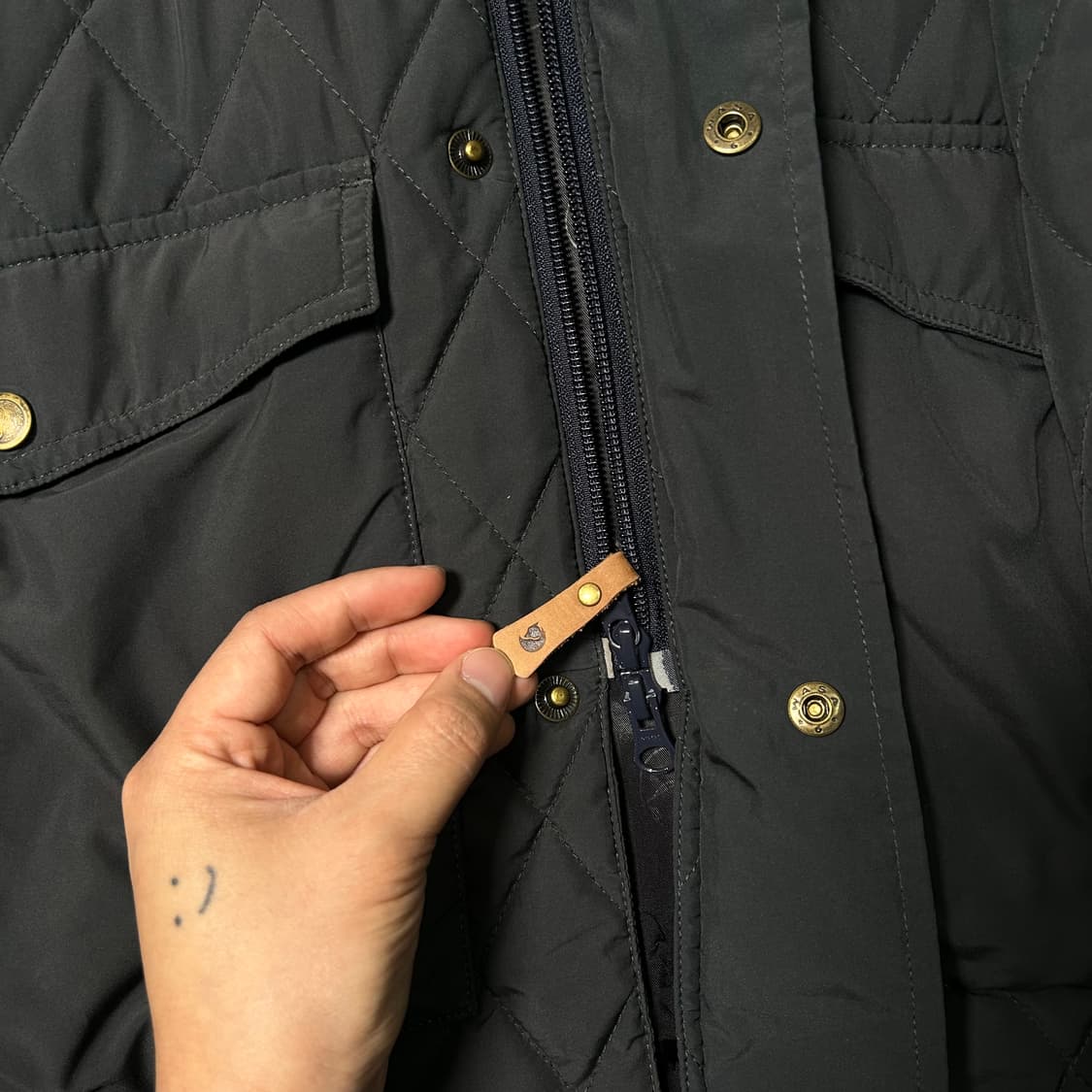 (M) 피엘라벤 퀼팅 자켓 블랙  상품이미지7