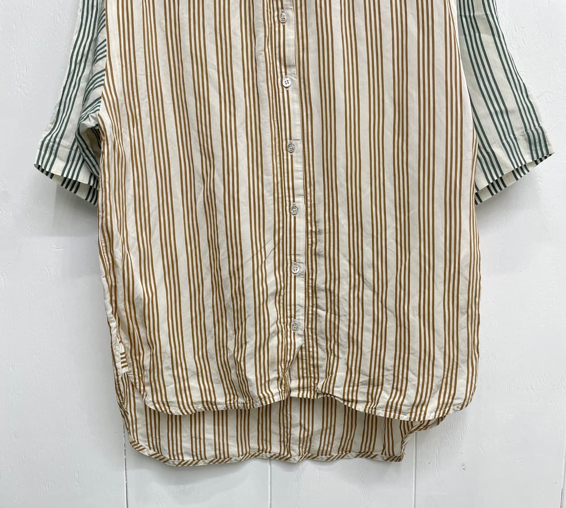 산드로 멀티 컬러 스트라이프 반팔 셔츠 상품이미지5