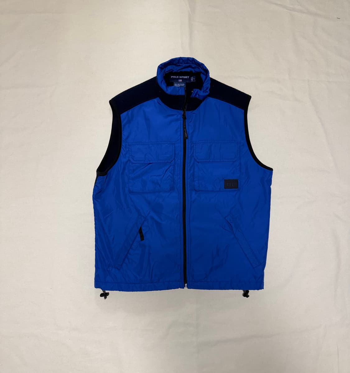 폴로 스포츠 나일론 오버레이 플리스 베스트 90s 상품이미지1