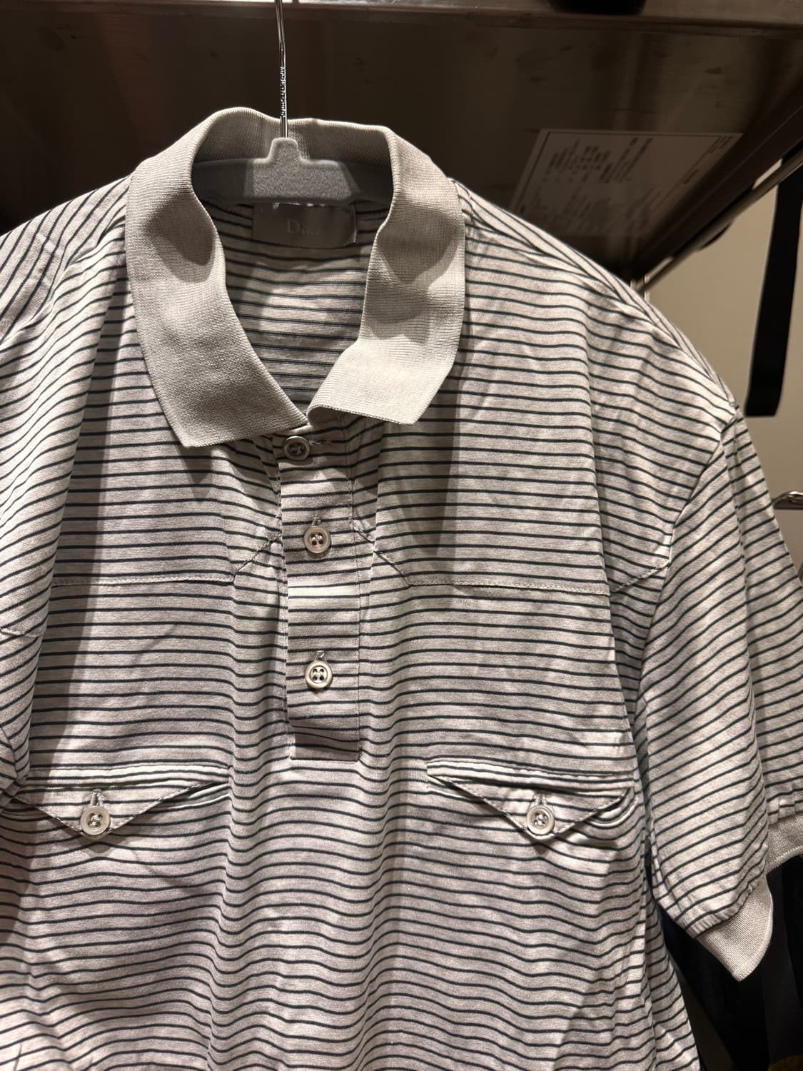 dior homme ss07 스트라이프 폴로셔츠  상품이미지6