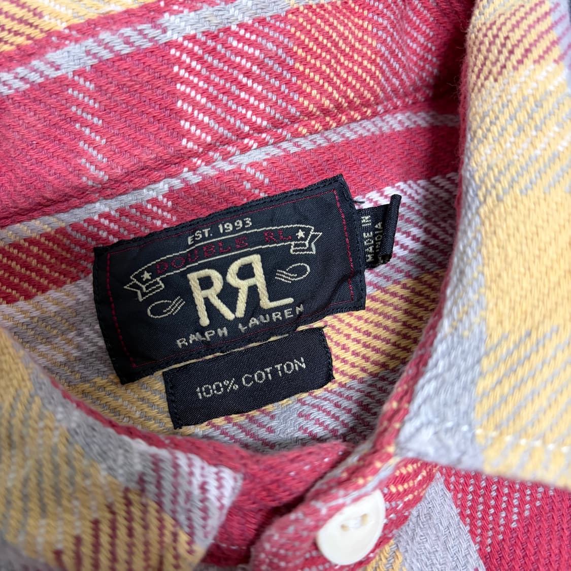 랄프로렌 더블알엘 플란넬 체크 셔츠 상품이미지4