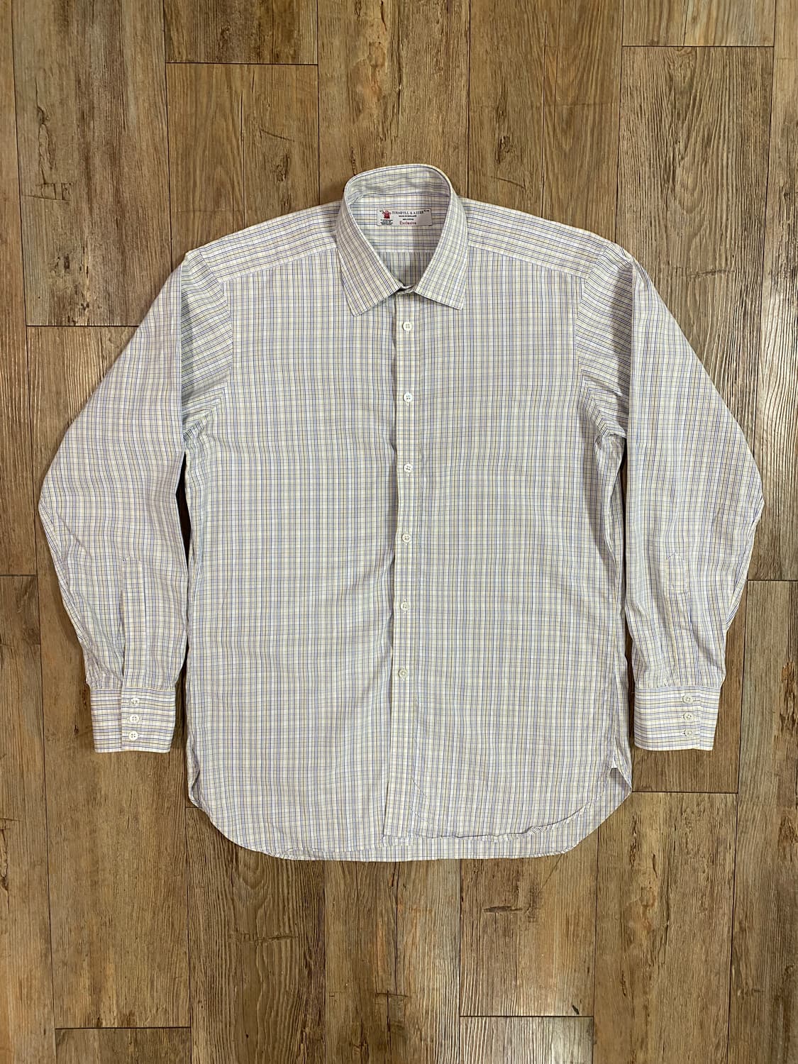 턴불 앤 아서 그래프 체크 버튼 다운 셔츠 16 1/2, 42 상품이미지1