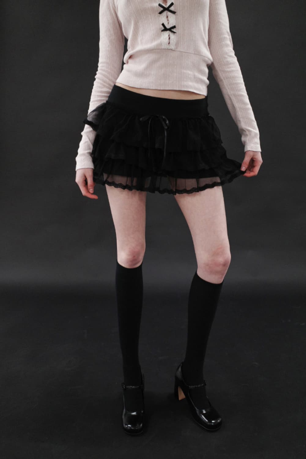 [DRYROSE] LACE TUTU PANTS (BK) 상품이미지3