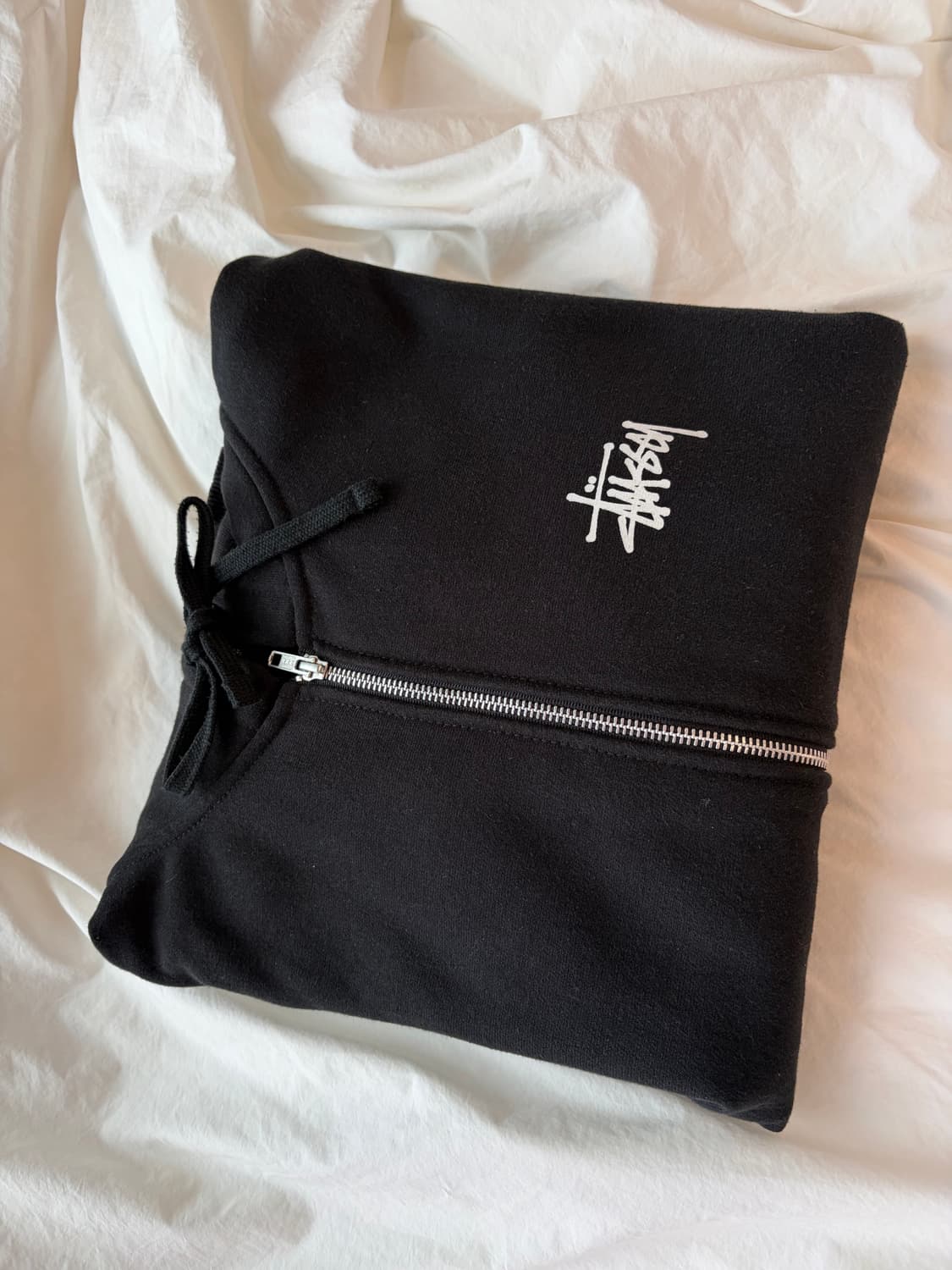 Stussy Basic Stussy Zip Hoodie Black 상품이미지6